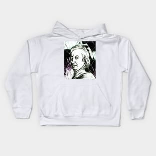 John Dryden Black and White Portrait | John Dryden Artwork 3 Kids Hoodie